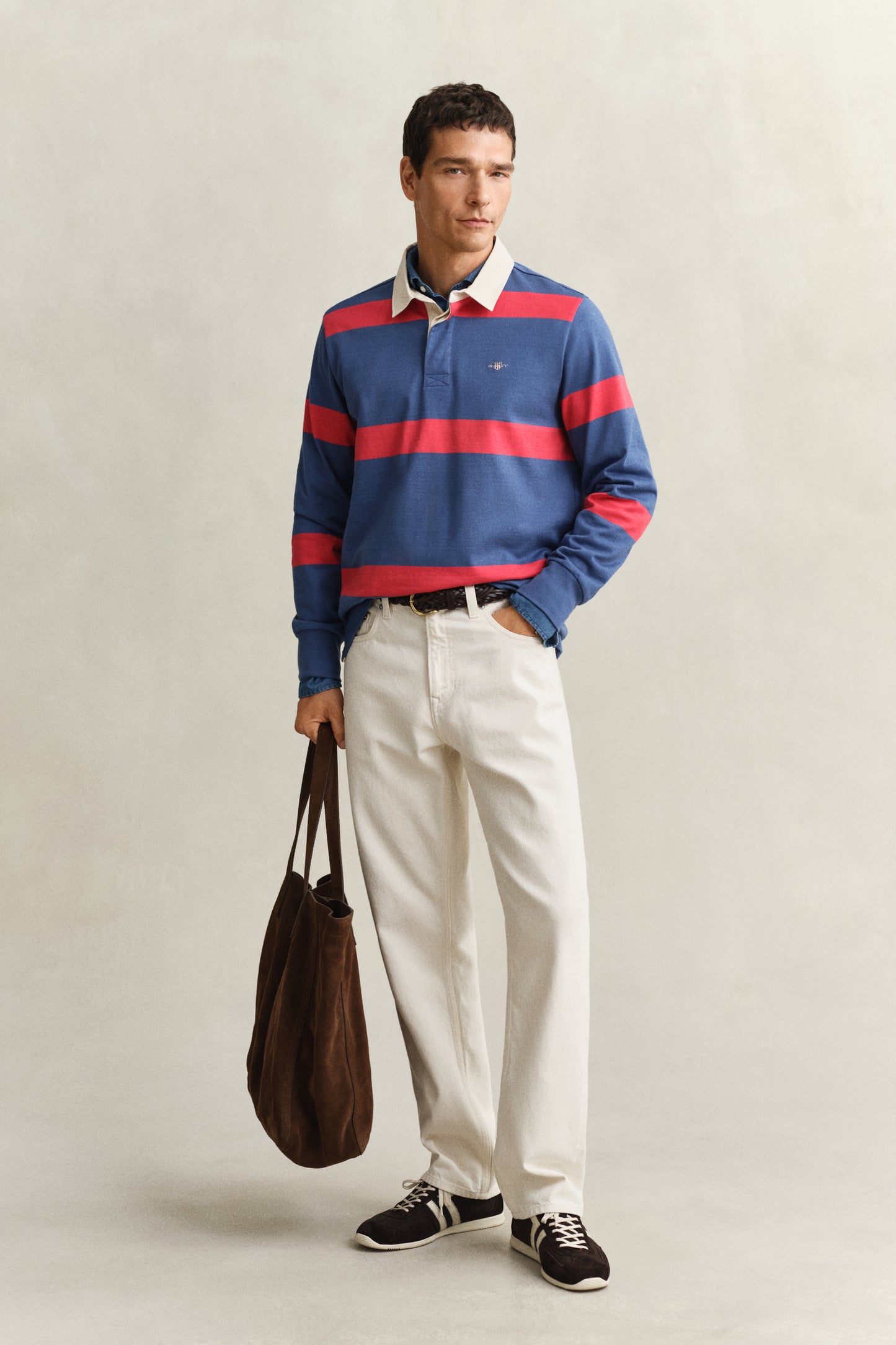VINTAGE BLUE, STRIPED RUGGER BY GANT AU.
