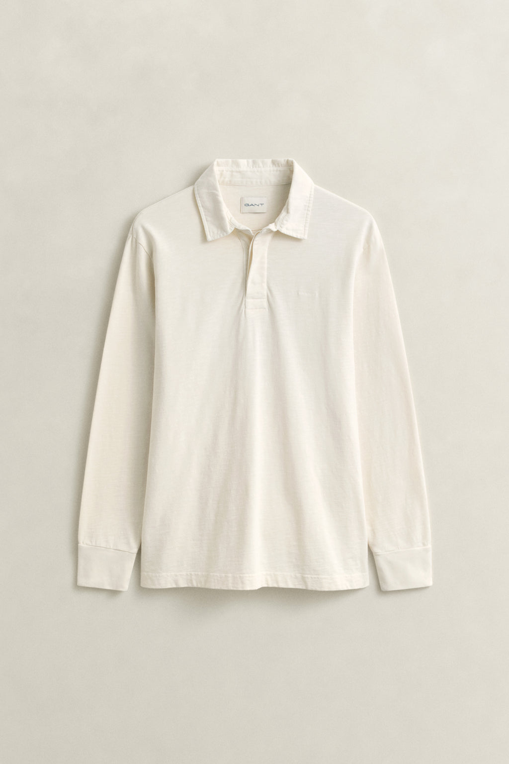 CREAM, WASHED SLUB HEAVY RUGGER, FLAT-LAY BY GANT AU.