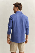 VINTAGE BLUE, WASHED SLUB HEAVY RUGGER, BACK-VIEW BY GANT AU.