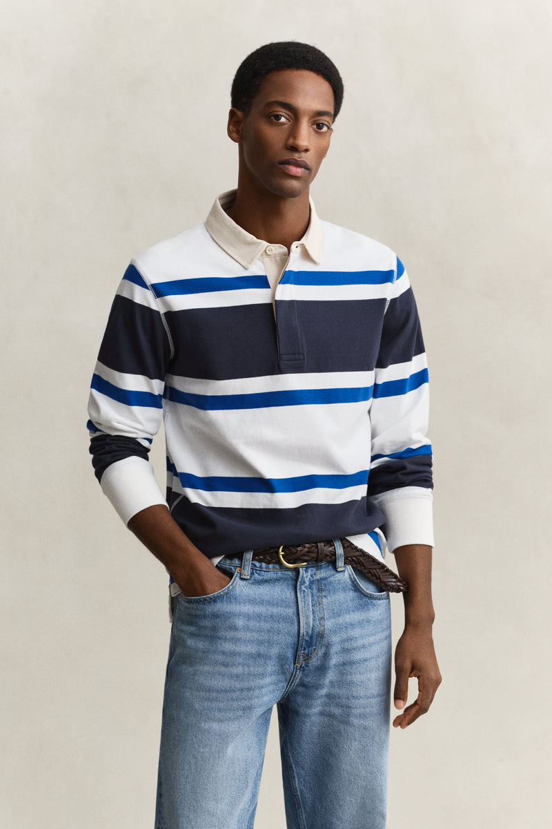 Block Striped Rugger