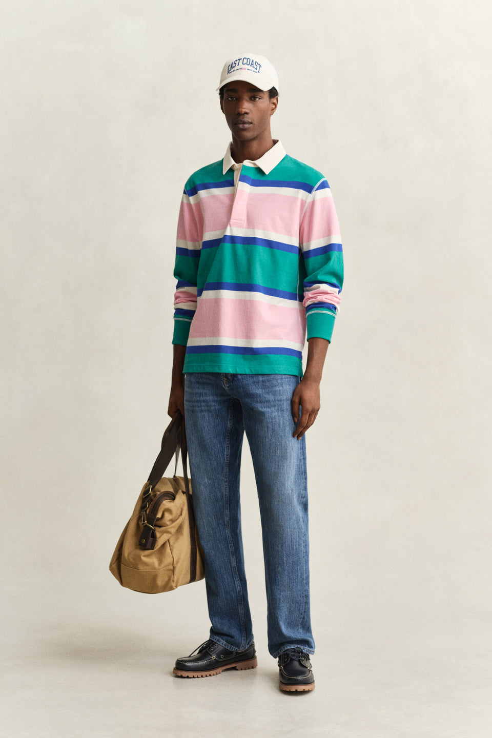 Block Striped Rugger