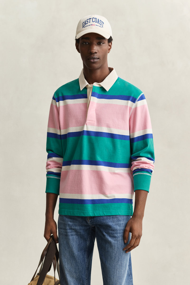 Block Striped Rugger