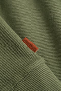 DRY HERB GREEN, LIGHT SACKER HALF ZIP, CLOSE-UP BY GANT AU.