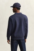 EVENING BLUE, PONTE DI ROMA HALFZIP, BACK-VIEW BY GANT AU.