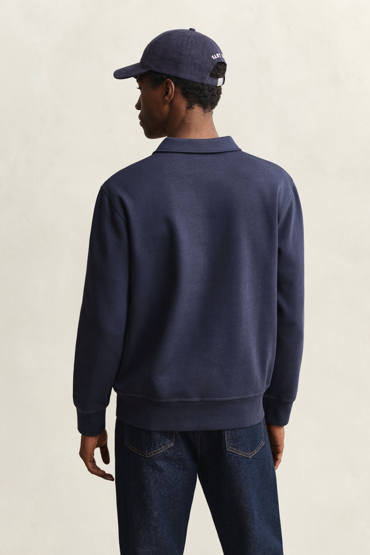 EVENING BLUE, PONTE DI ROMA HALFZIP, BACK-VIEW BY GANT AU.