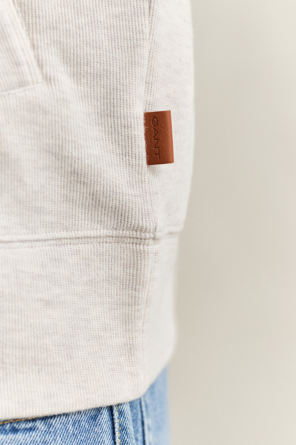 SEED MELANGE, LIGHT SACKER RIB FZ, CLOSE-UP BY GANT AU.