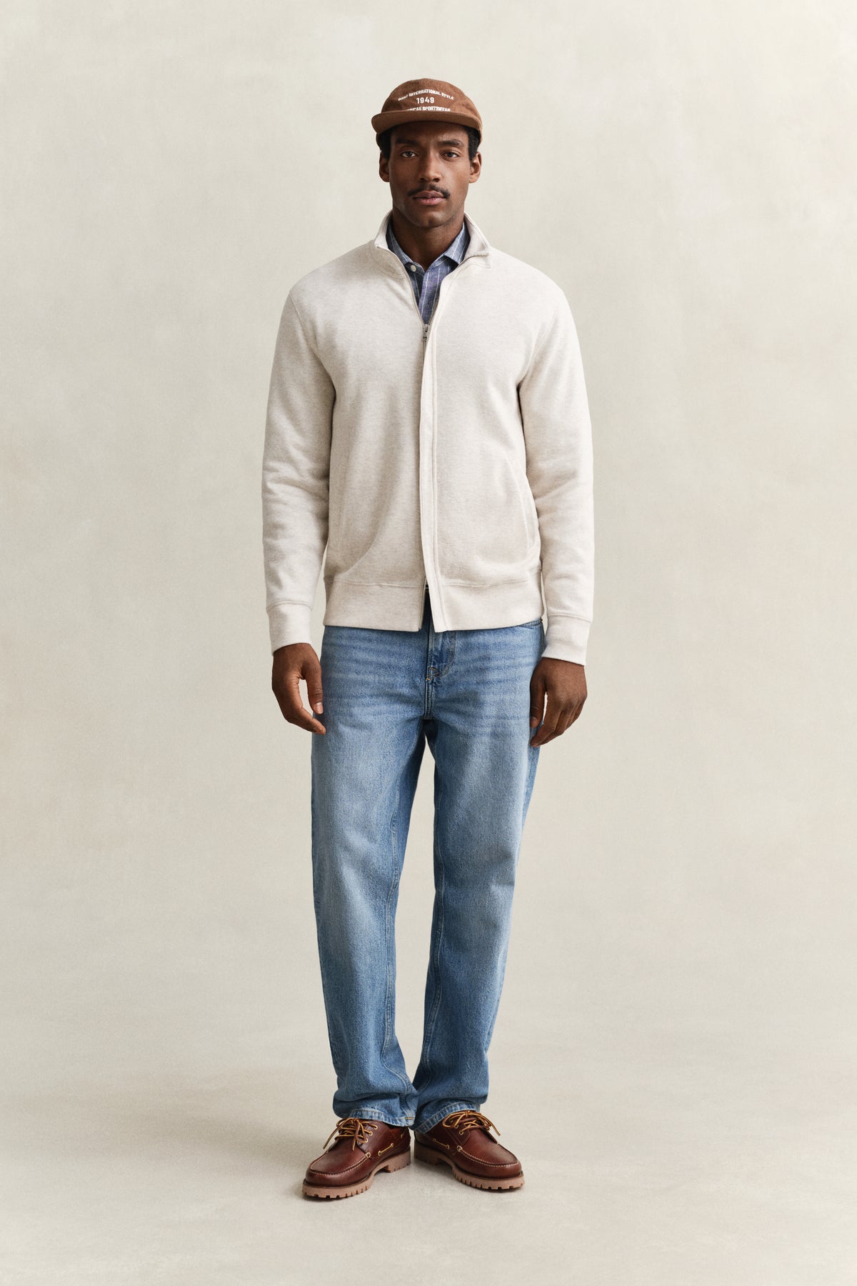 SEED MELANGE, LIGHT SACKER RIB FZ BY GANT AU.