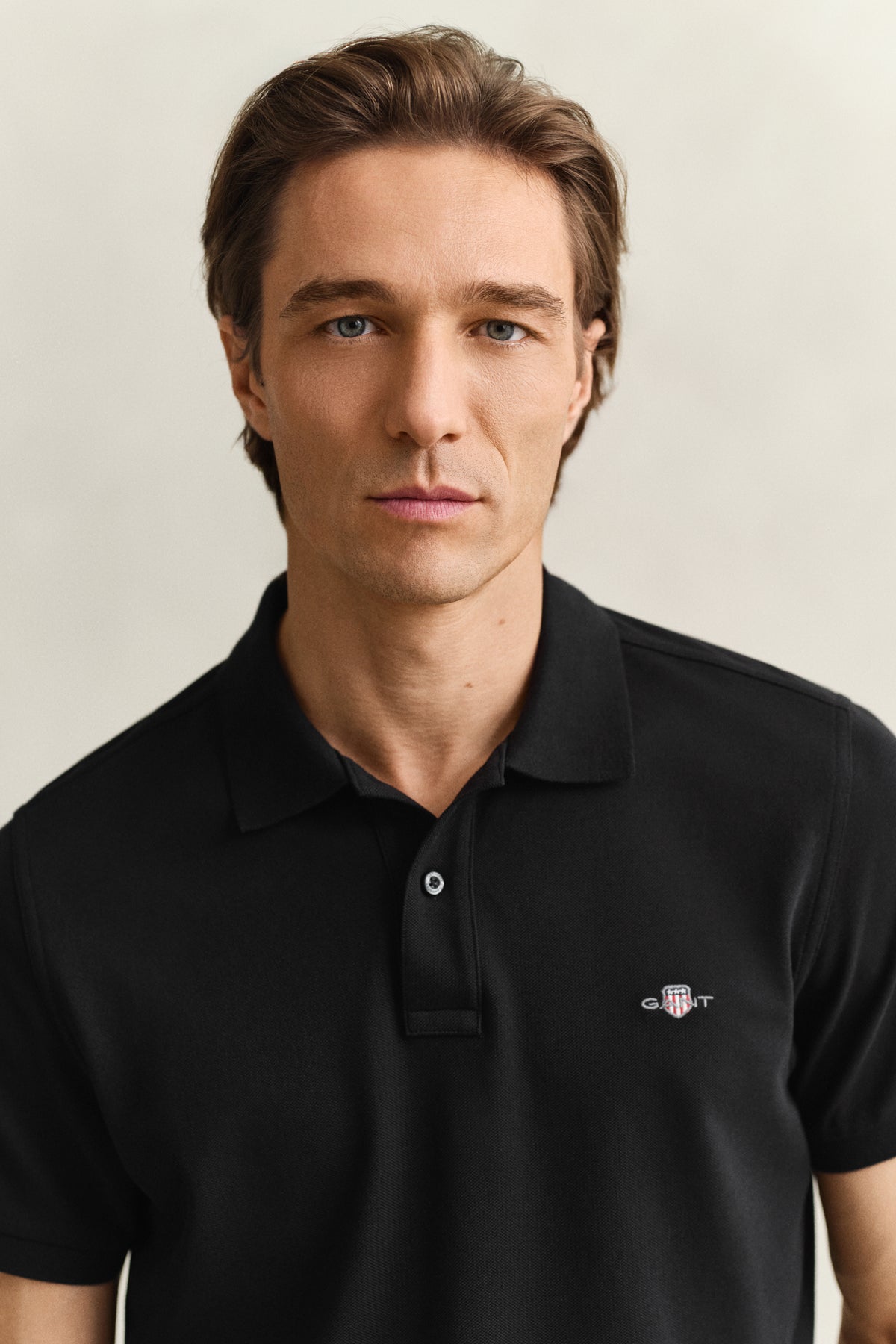 BLACK, Classic Regular Polo Shirt, CLOSE-UP BY GANT AU.