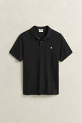 BLACK, Classic Regular Polo Shirt, FRONT-VIEW BY GANT AU.