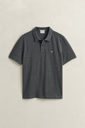ANTRACIT MELANGE, Classic Regular Polo Shirt BY GANT AU.