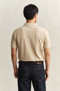 OAT BEIGE, Classic Regular Polo Shirt, BACK-VIEW BY GANT AU.