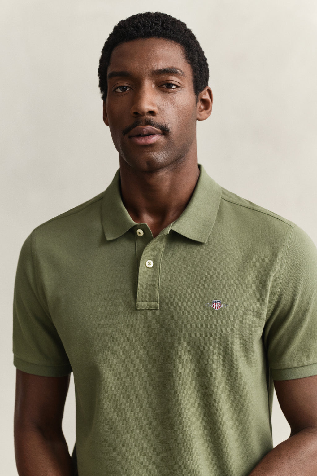 DRY HERB GREEN, Classic Regular Polo Shirt, CLOSE-UP BY GANT AU.