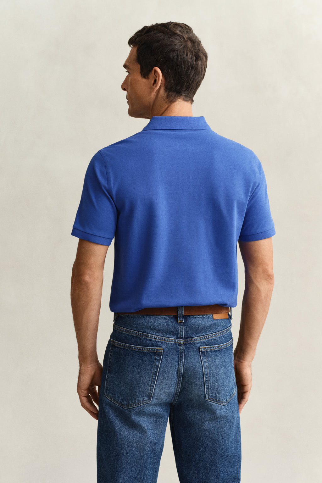 ROYAL BLUE, Classic Regular Polo Shirt, BACK-VIEW BY GANT AU.