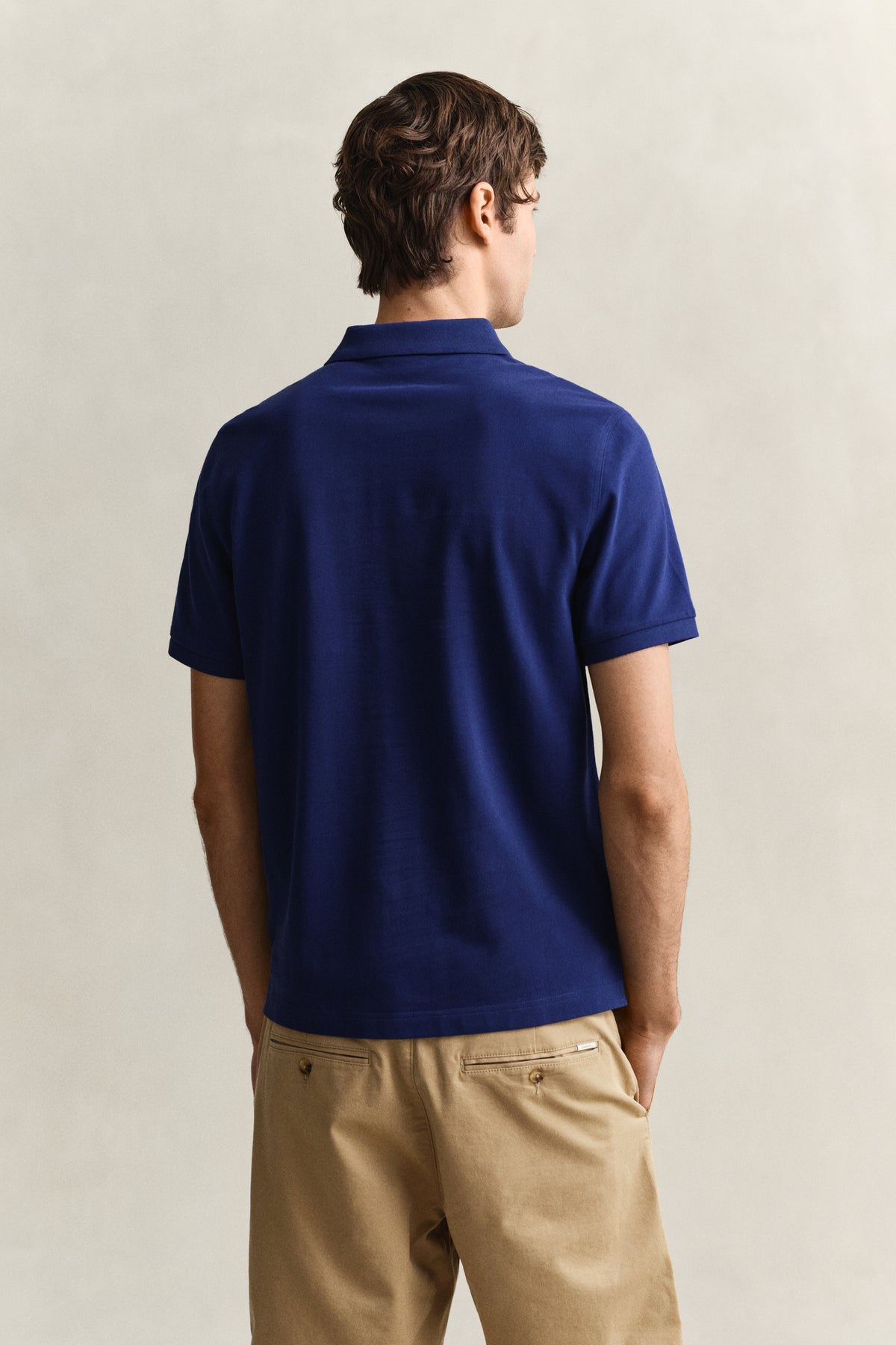 RICH NAVY, Classic Regular Polo Shirt, BACK-VIEW BY GANT AU.