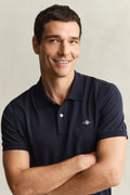 EVENING BLUE, Classic Regular Polo Shirt, CLOSE-UP BY GANT AU.