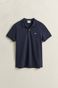 EVENING BLUE, Classic Regular Polo Shirt, FLAT-LAY BY GANT AU.