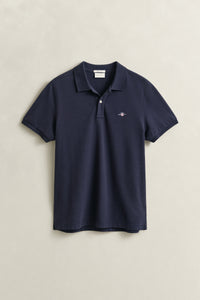 EVENING BLUE, Classic Regular Polo Shirt, FLAT-LAY BY GANT AU.