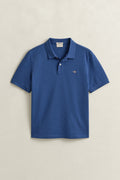 VINTAGE BLUE, Classic Regular Polo Shirt, FLAT-LAY BY GANT AU.