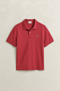 MUTED RED, Classic Regular Polo Shirt, FLAT-LAY BY GANT AU.