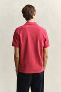 MUTED RED, Classic Regular Polo Shirt, BACK-VIEW BY GANT AU.