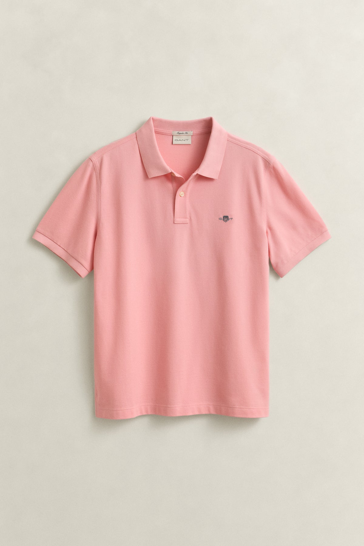 BUBBELGUM PINK, Classic Regular Polo Shirt, FLAT-LAY BY GANT AU.