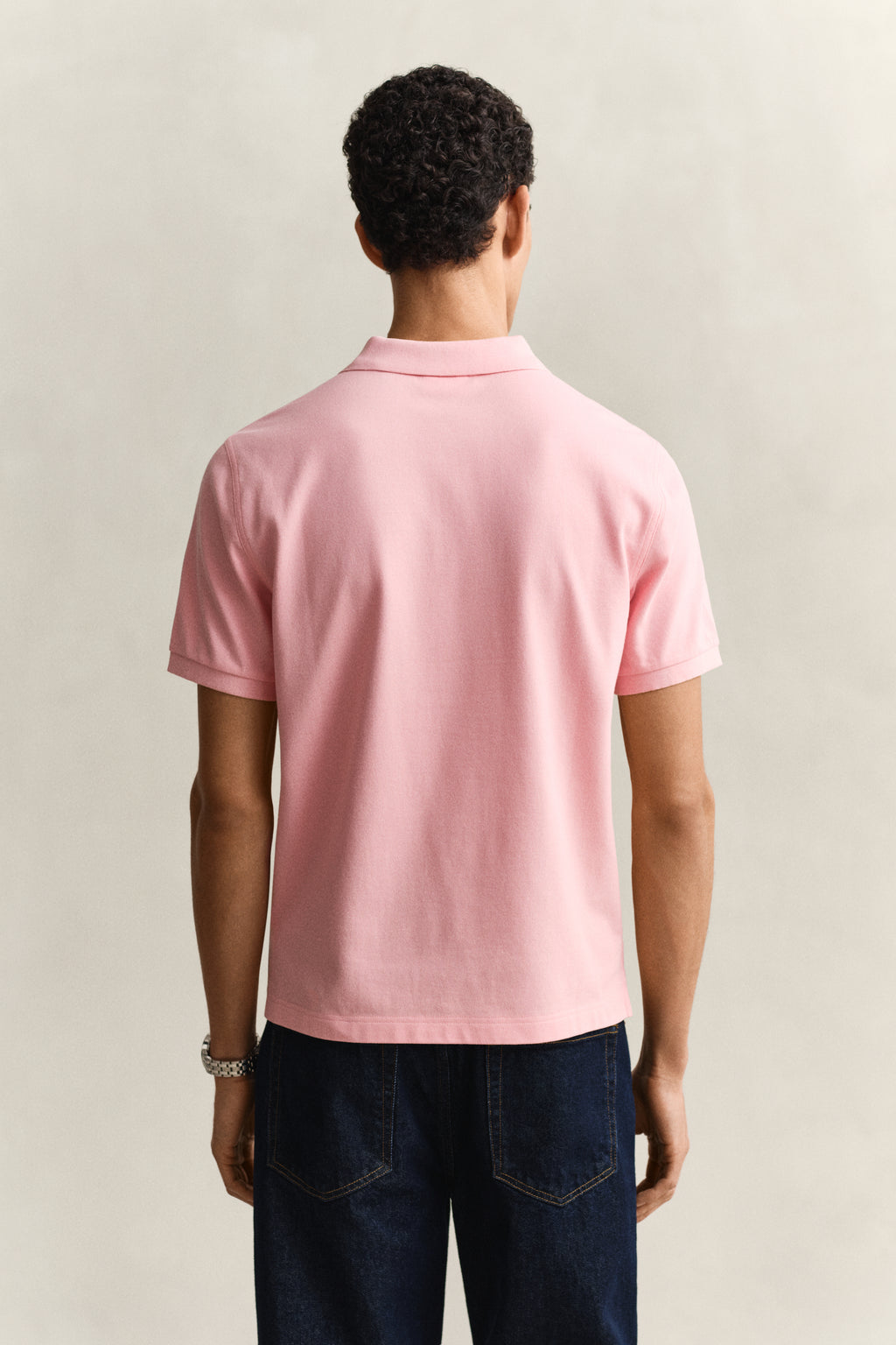 BUBBELGUM PINK, Classic Regular Polo Shirt, BACK-VIEW BY GANT AU.