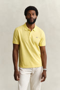 BANANA YELLOW, Classic Regular Polo Shirt, FRONT-VIEW BY GANT AU.