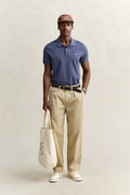 DK JEANSBLUE MELANGE, REG SHIELD SS PIQUE POLO BY GANT AU.
