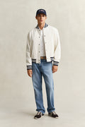 WHITE, SLIM SHIELD SS PIQUE POLO BY GANT AU.