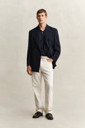 EVENING BLUE, SLIM SHIELD SS PIQUE POLO BY GANT AU.