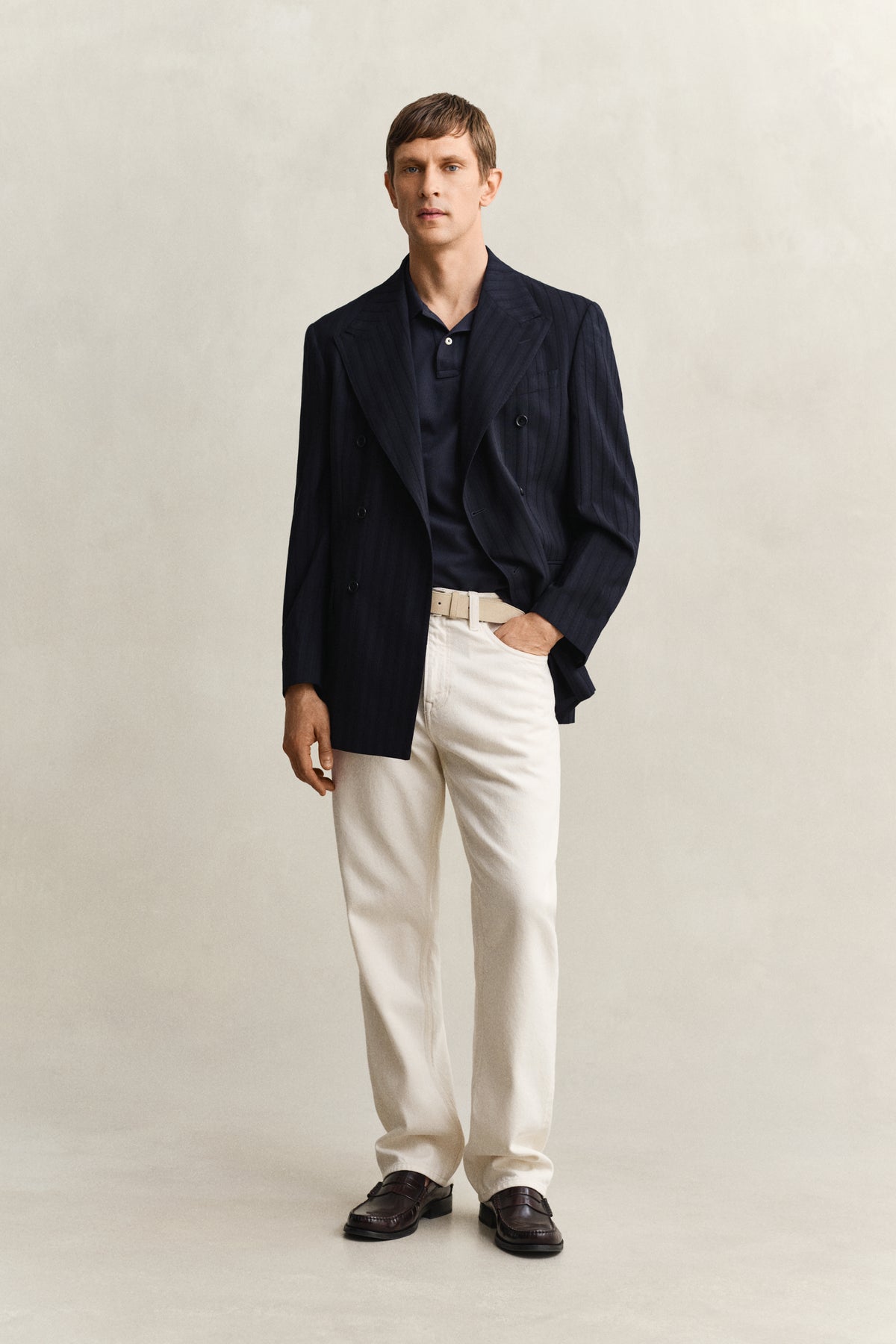 EVENING BLUE, SLIM SHIELD SS PIQUE POLO BY GANT AU.