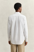 WHITE, REG CLASSIC POPLIN SHIRT, BACK-VIEW BY GANT AU.