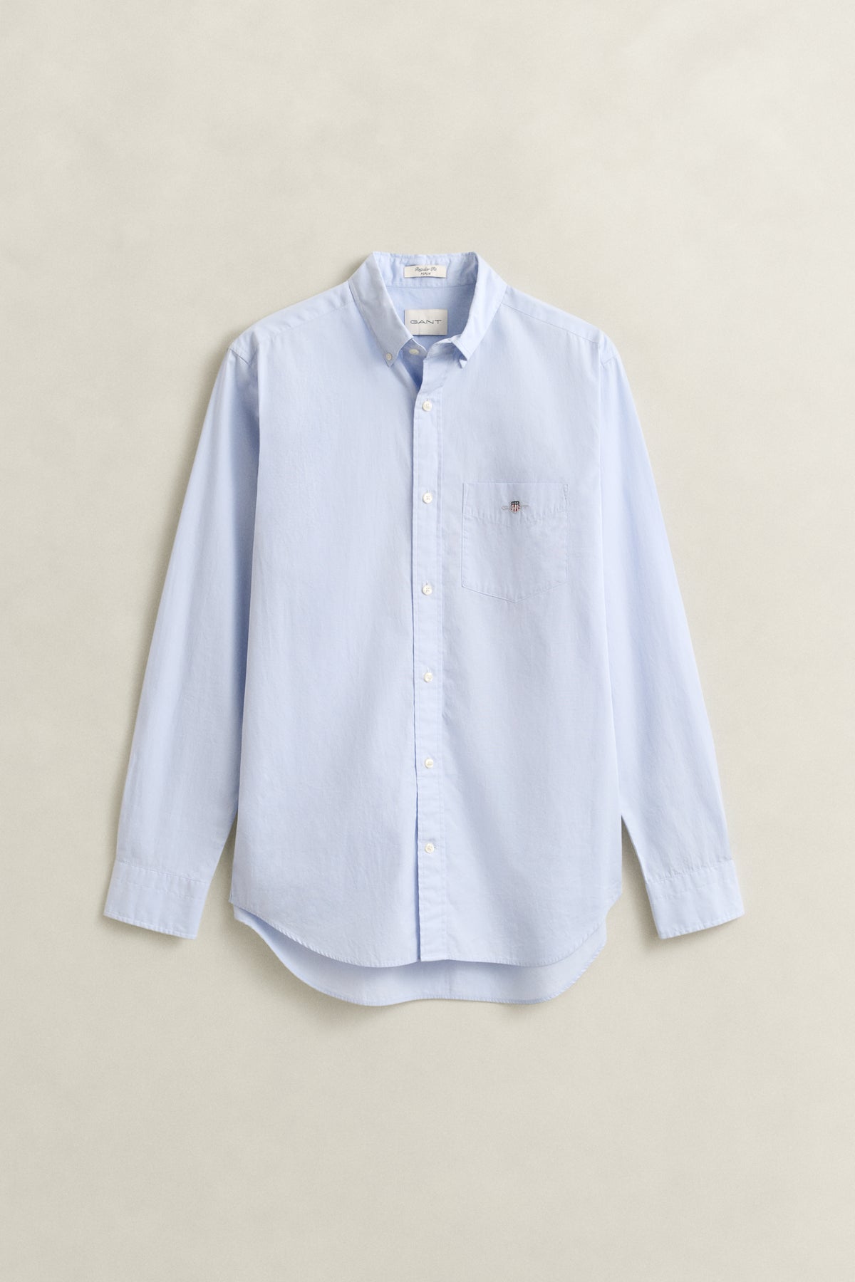 LIGHT BLUE, REG CLASSIC POPLIN SHIRT, FRONT-VIEW BY GANT AU.