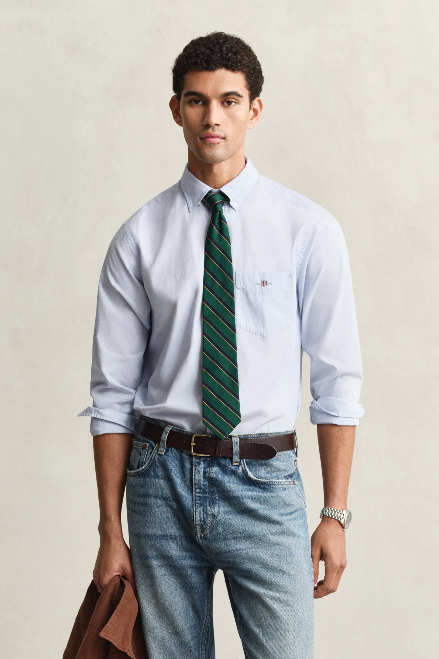 LIGHT BLUE, REG CLASSIC POPLIN SHIRT BY GANT AU.