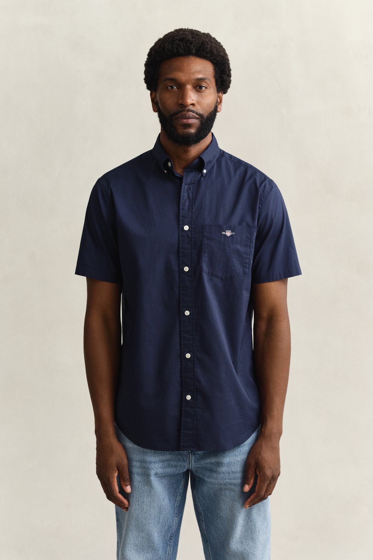 Regular Fit Poplin Short Sleeve Shirt