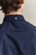 MARINE, SLIM CLASSIC POPLIN SHIRT, CLOSE-UP BY GANT AU.