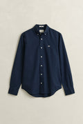 MARINE, SLIM CLASSIC POPLIN SHIRT, FLAT-LAY BY GANT AU.