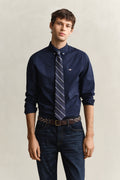 MARINE, SLIM CLASSIC POPLIN SHIRT, FRONT-VIEW BY GANT AU.