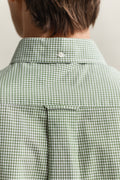 HERB GREEN, REG CLASSIC POPLIN GINGH SS SHIRT, CLOSE-UP BY GANT AU.
