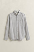 PEWTER GREY, REG CLASSIC OXFORD SHIRT, FLAT-LAY BY GANT AU.