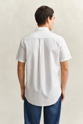 WHITE, REG CLASSIC OXFORD SS SHIRT, BACK-VIEW BY GANT AU.