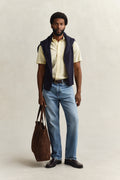 LIGHT MUSTARD YELLOW, REG CLASSIC OXFORD SS SHIRT BY GANT AU.