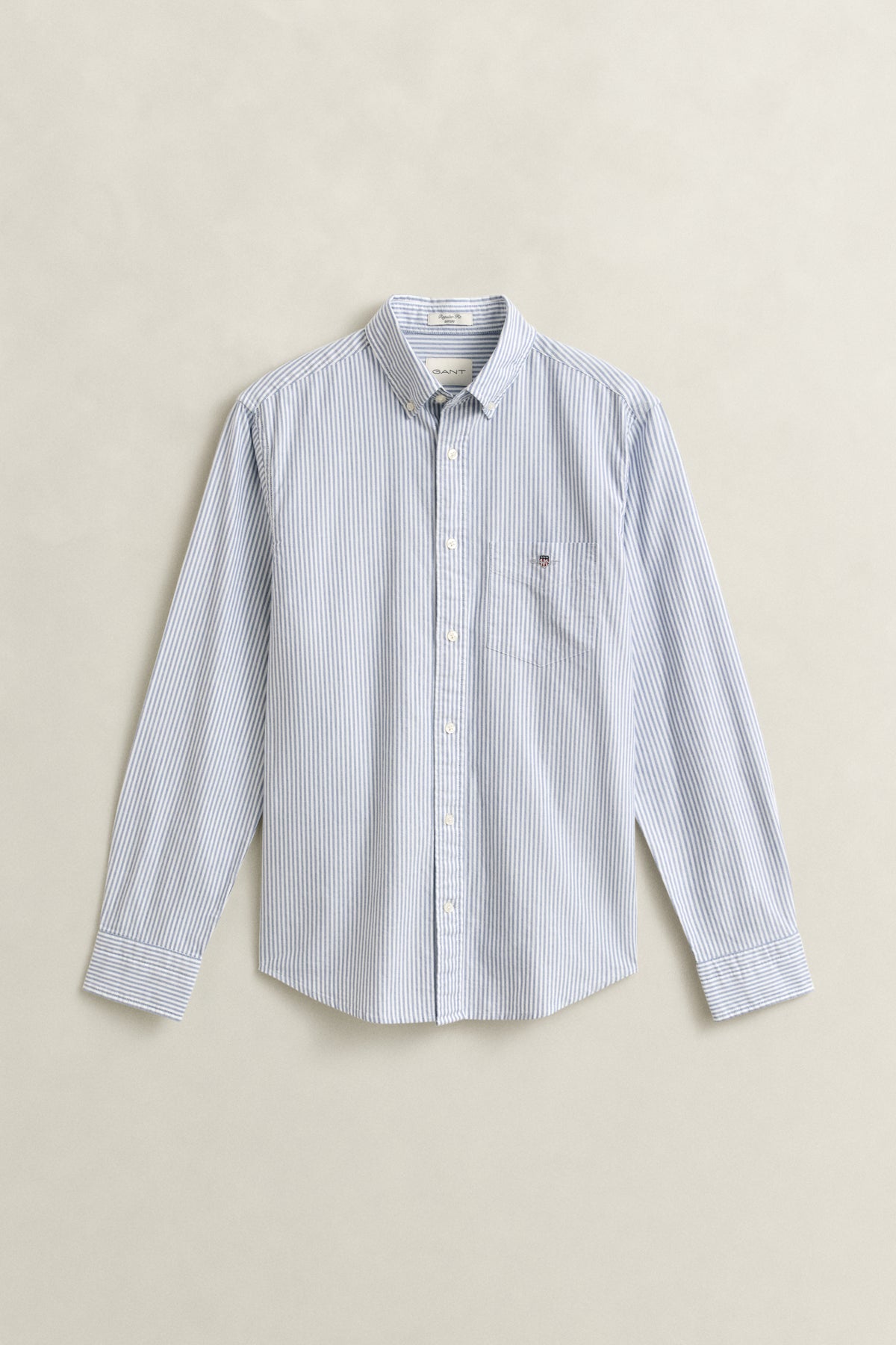 COLLEGE BLUE, REG CLASSIC OXFORD STRIPE SHIRT BY GANT AU.