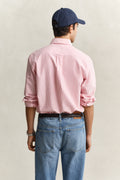 ROSE RED, REG CLASSIC OXFORD STRIPE SHIRT, BACK-VIEW BY GANT AU.