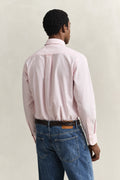 WASHED PINK, REG CLASSIC OXFORD STRIPE SHIRT, BACK-VIEW BY GANT AU.