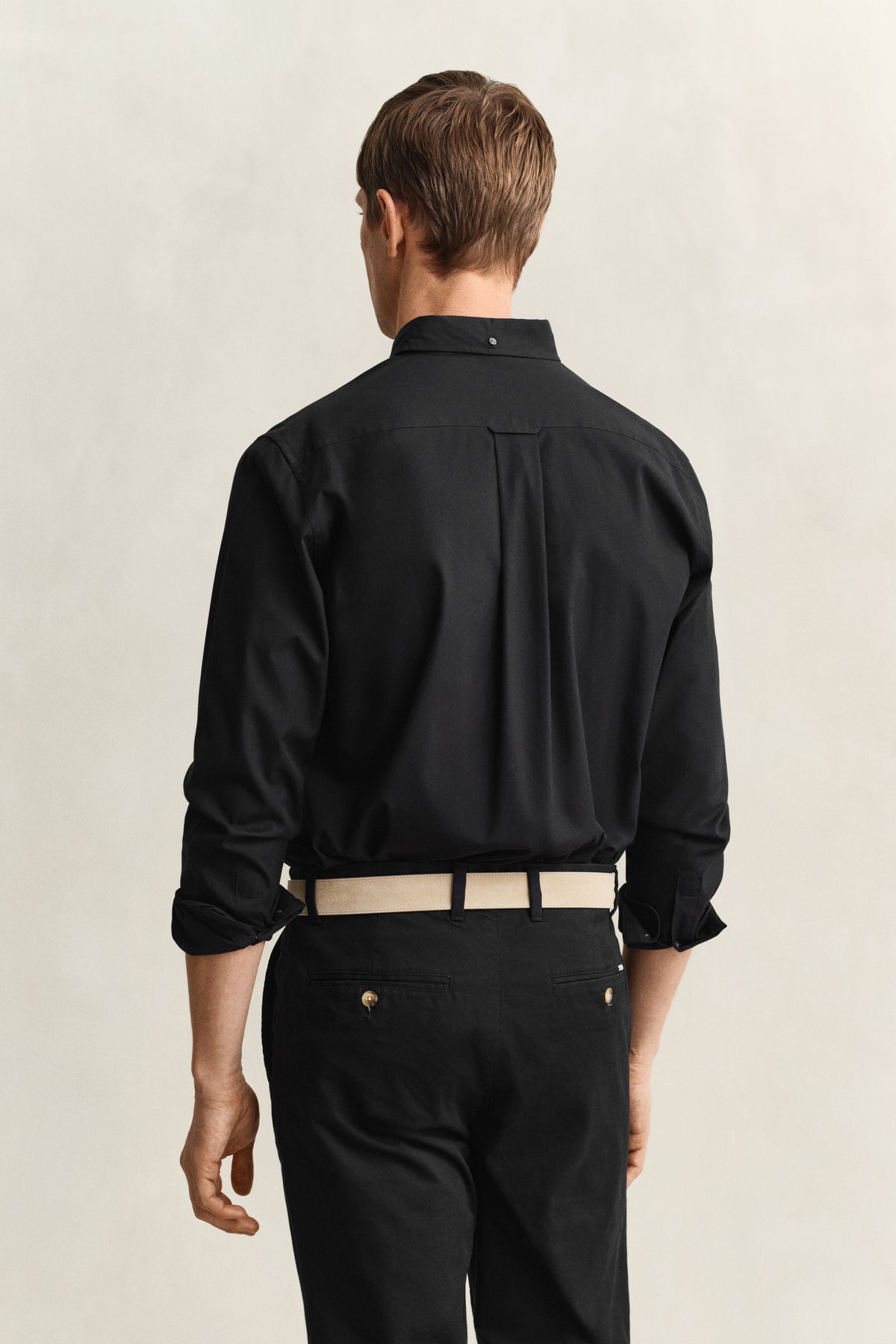 BLACK, REG PINPOINT OXFORD SHIRT, BACK-VIEW BY GANT AU.