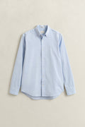 LIGHT BLUE, REG PINPOINT OXFORD SHIRT, FLAT-LAY BY GANT AU.