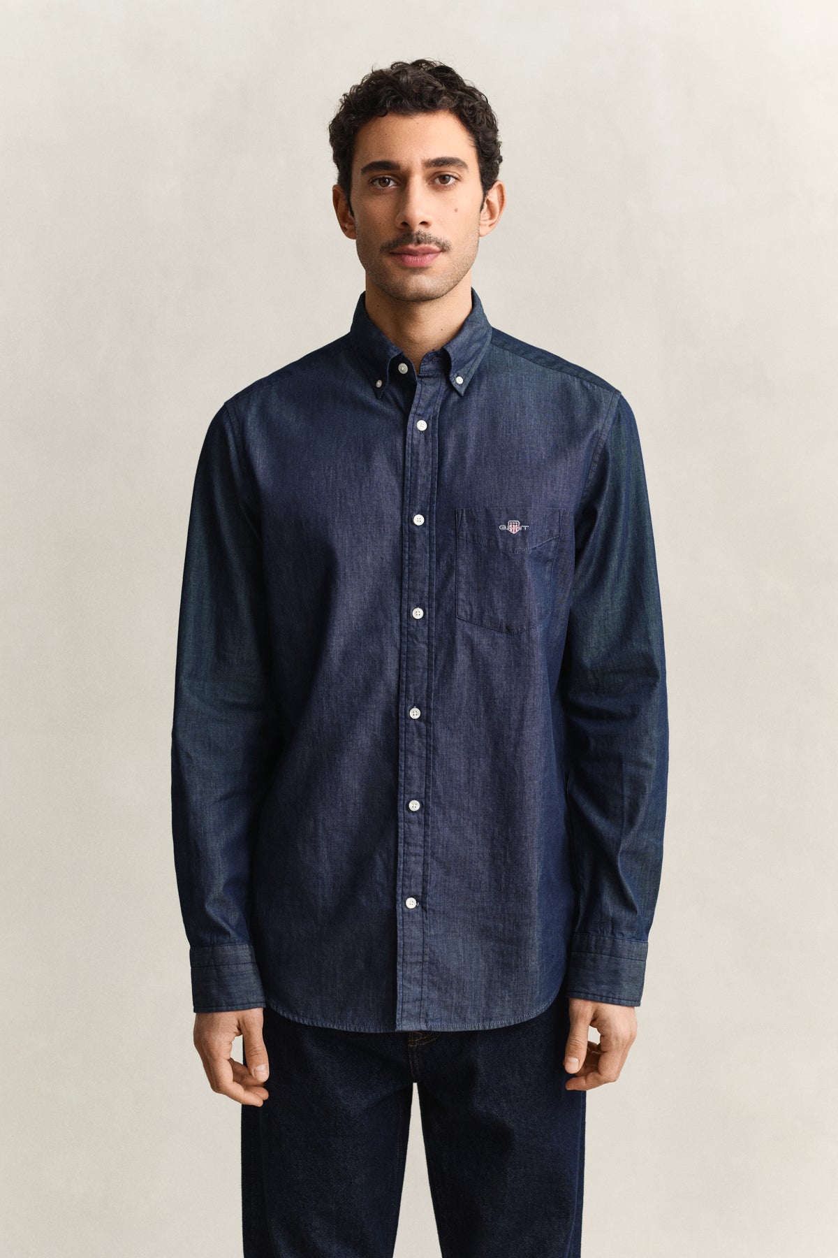 MODEL WEARING REG INDIGO BD