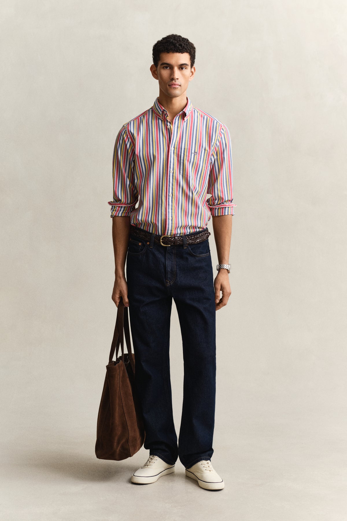 MULTICOLOR, REG MULTISTRIPE POPLIN SHIRT BY GANT AU.