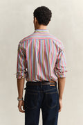 MULTICOLOR, REG MULTISTRIPE POPLIN SHIRT, BACK-VIEW BY GANT AU.